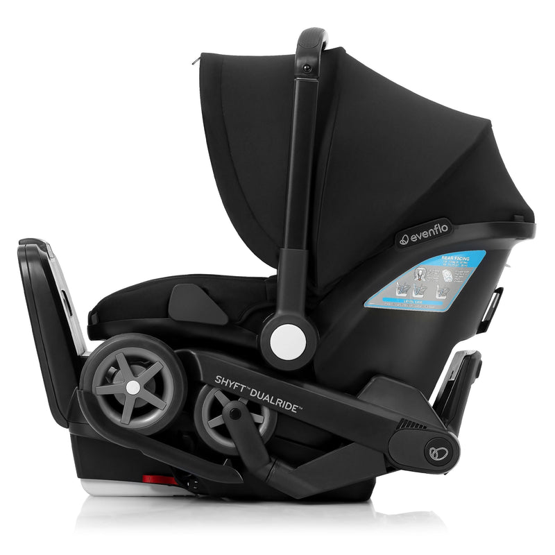 Evenflo Shyft DualRide Infant Car Seat and Stroller, Black A4