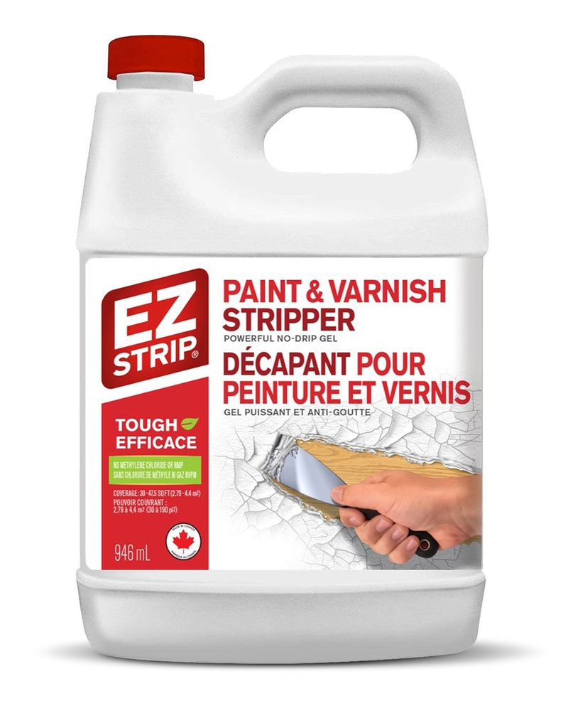 EZ Strip Professional Strength Paint Remover & Varnish Stripper Gel, Low VOC, 946-mL B5