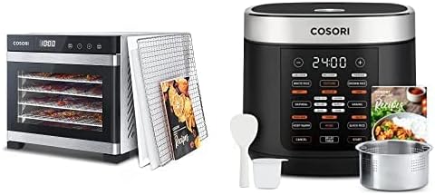 COSORI 10 Cup Rice Cooker with 18 Functions, Stainless Steel Inner Pot K6