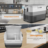 Costway 58 Quart Portable Electric Car Cooler Refrigerator Compressor Freezer for RVs Camping