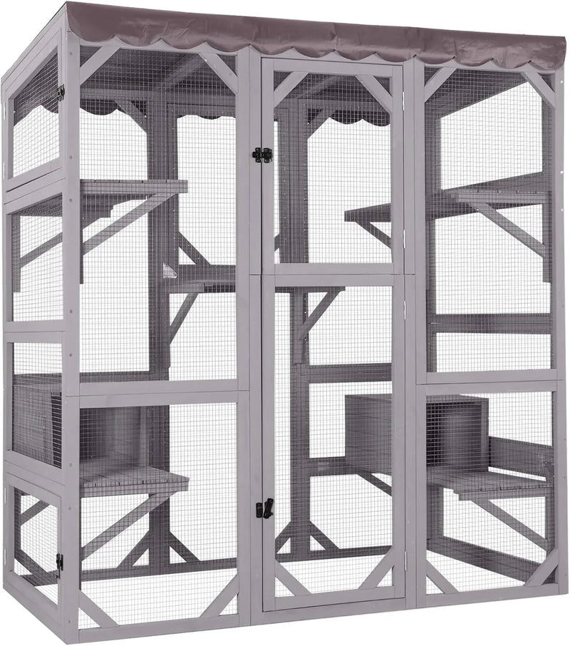 Catio Outdoor Cat Enclosure - Large Walk-In Kitty Cage W3