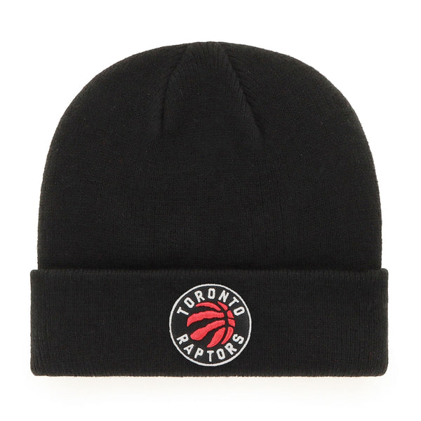Fan Favorite NBA Toronto Raptors Mass Freeze Knit Cuffed Toque with Embroidered Logo, Black J0
