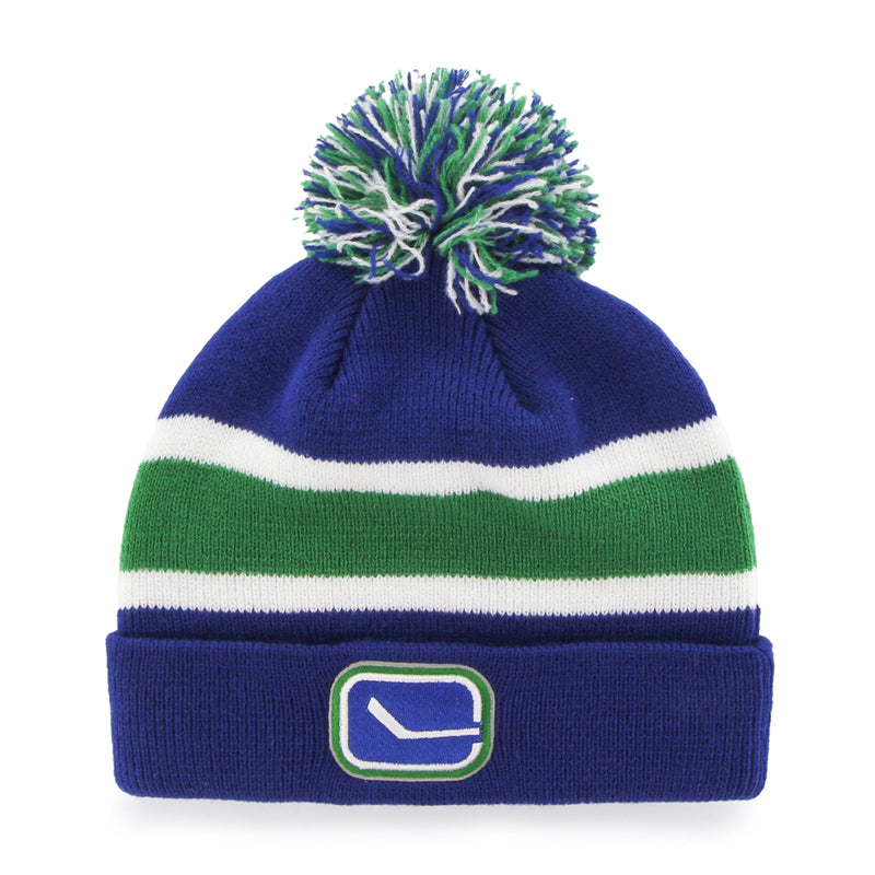 Fan Favorite NHL Vancouver Canucks Mass Breakaway Cuff Knit Pom Toque, Adult F2