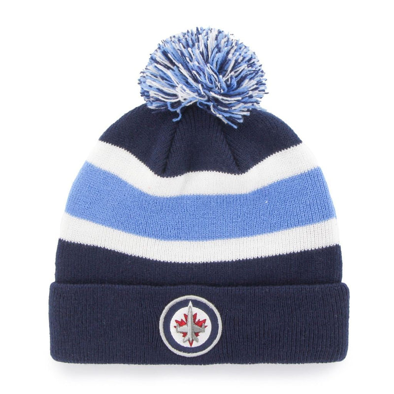 Fan Favorite NHL Winnipeg Jets Mass Breakaway Cuff Knit Pom Toque, Adult T9