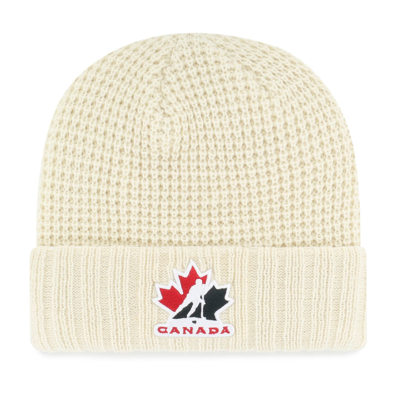Fan Favourite Team Canada Mass Clara Cuff Knit Toque, Cream, Women N3