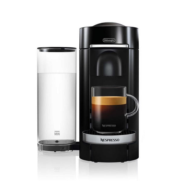 Nespresso New Vertuo Plus Deluxe Coffee and Espresso Machine by De'Longhi, Black, Single-Serve Brewers X3