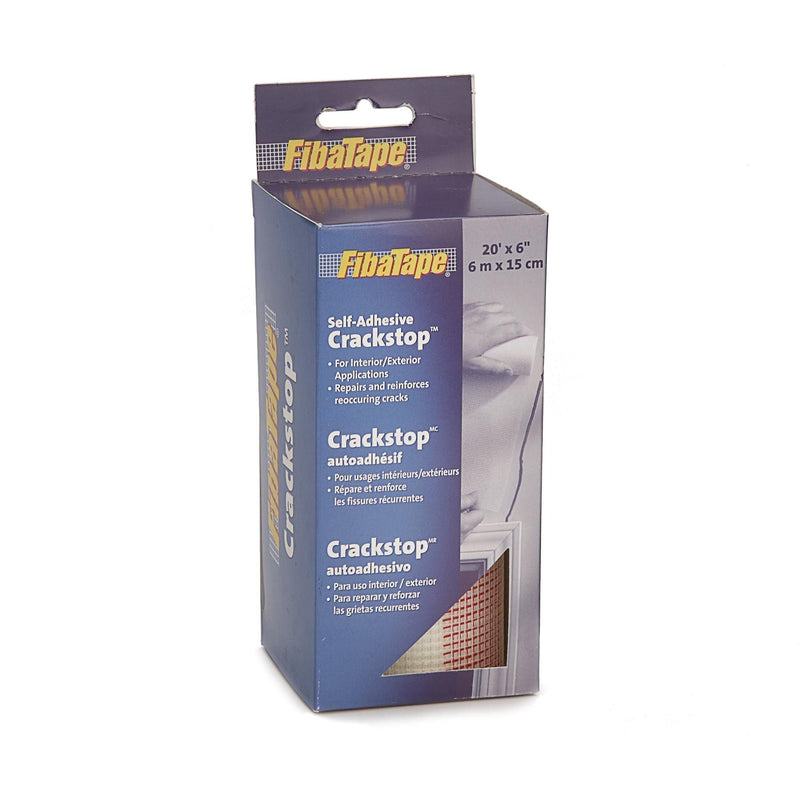 FibaTape CrackStop Self-Adhesive Fiberglass Mesh Tape For Drywall Repair, 6-in x 20-ft A6