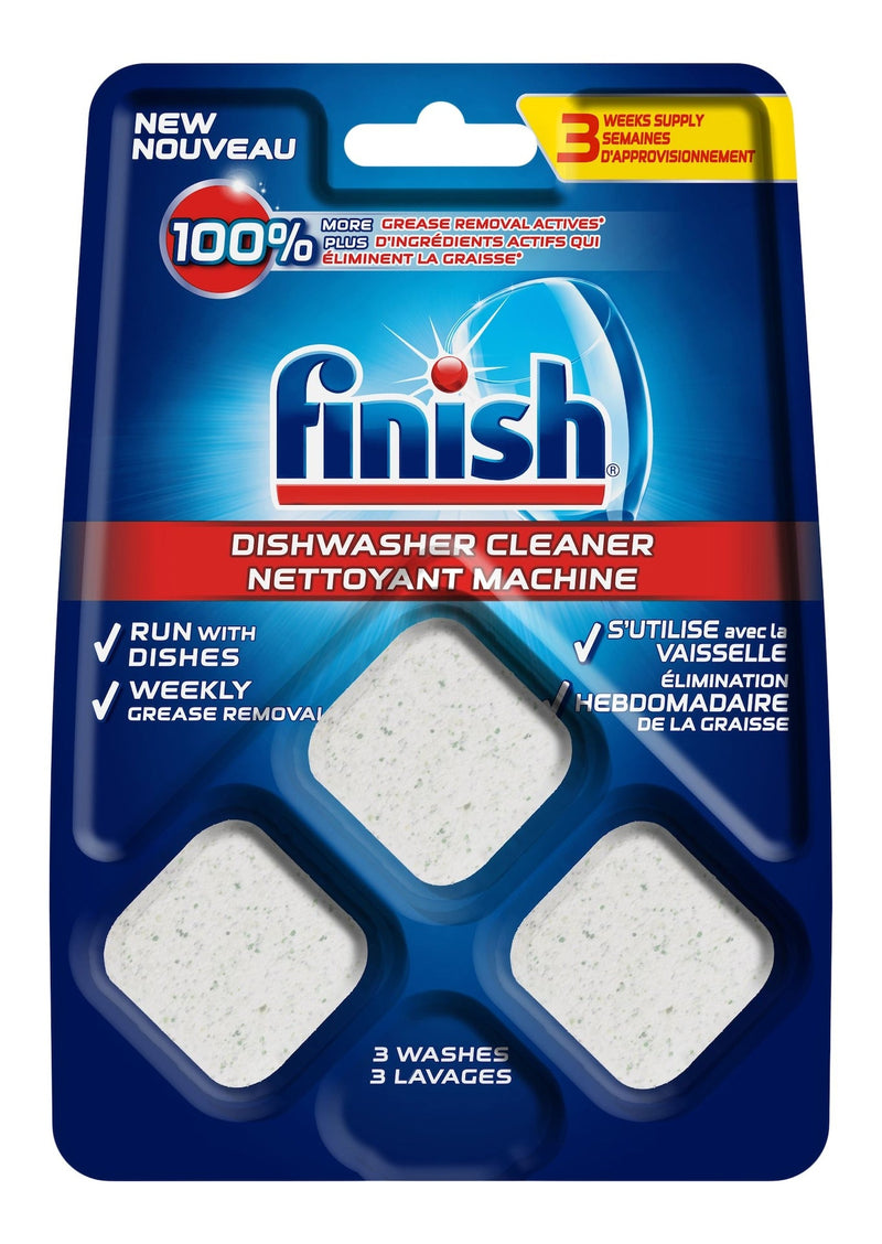 Finish Dishwasher Cleaner Tabs, Fresh Scent, 3-pk A0