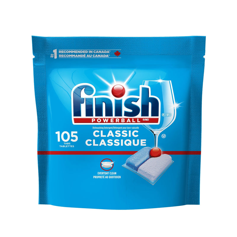 Finish Powerball Classic Dishwasher Detergent Tabs, Fresh Scent, 105-pk S0