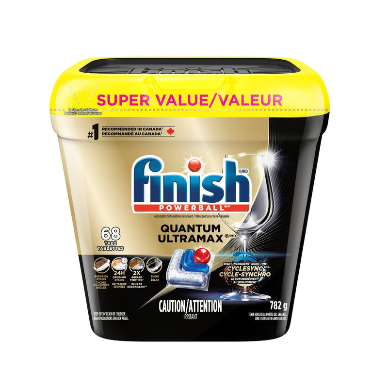 Finish Powerball Quantum UltraMax Dishwasher Detergent, 68-ct V2