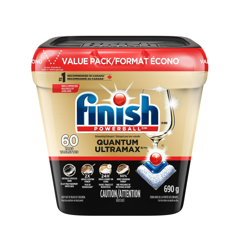 Finish Quantum UltraMAX Dishwasher Detergent, 60-ct A4