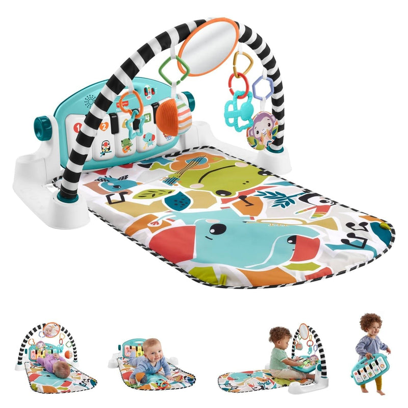 Fisher-Price Glow & Grow Kick & Play Piano Activity Gym, Ages 0+ U9
