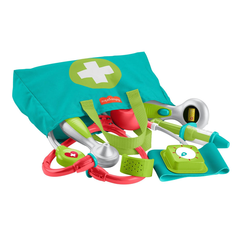 Fisher-Price Medical Kit, Doctor Toys, Preschool Pretend Play Set for Ages 3+, 7-pc U6