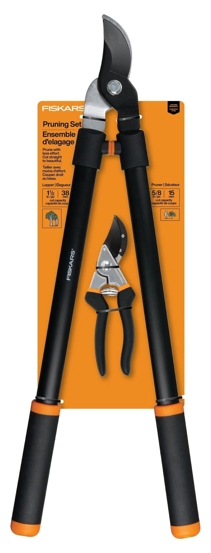 Fiskars Bypass Lopper/Pruner Set M1