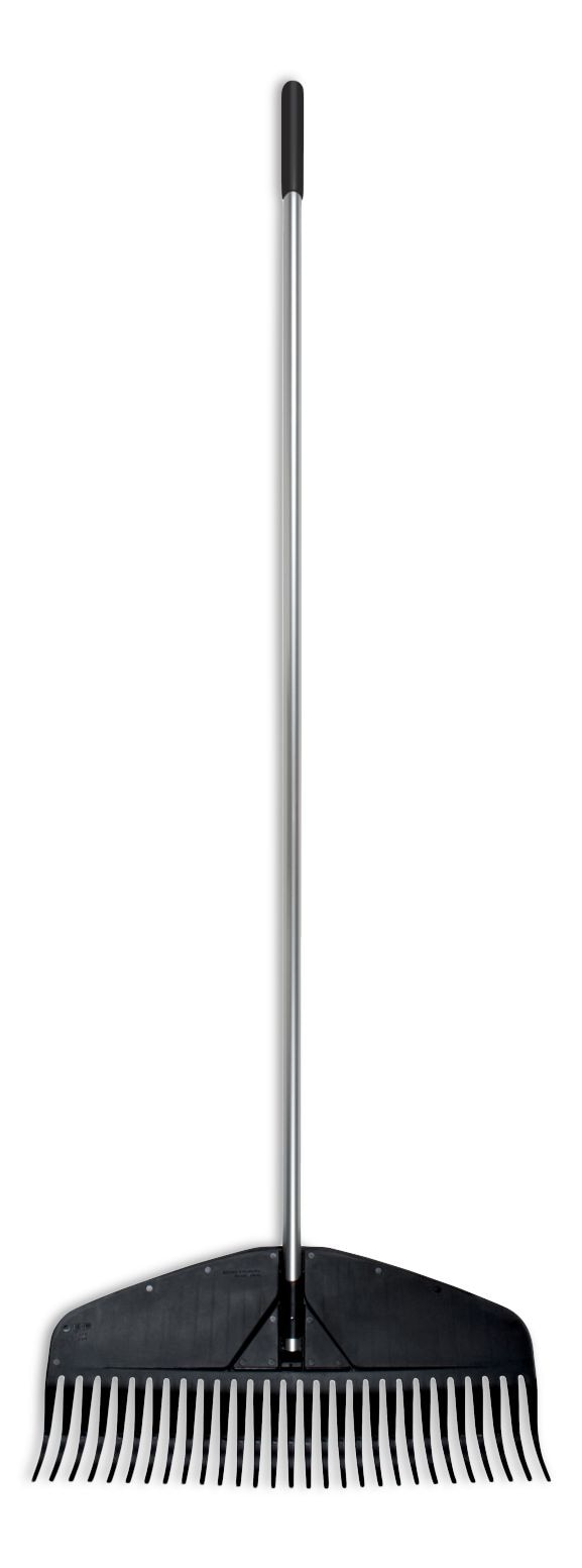 Fiskars Heavy-Duty Resin Tines Aluminum Leaf Rake, 24-in B4