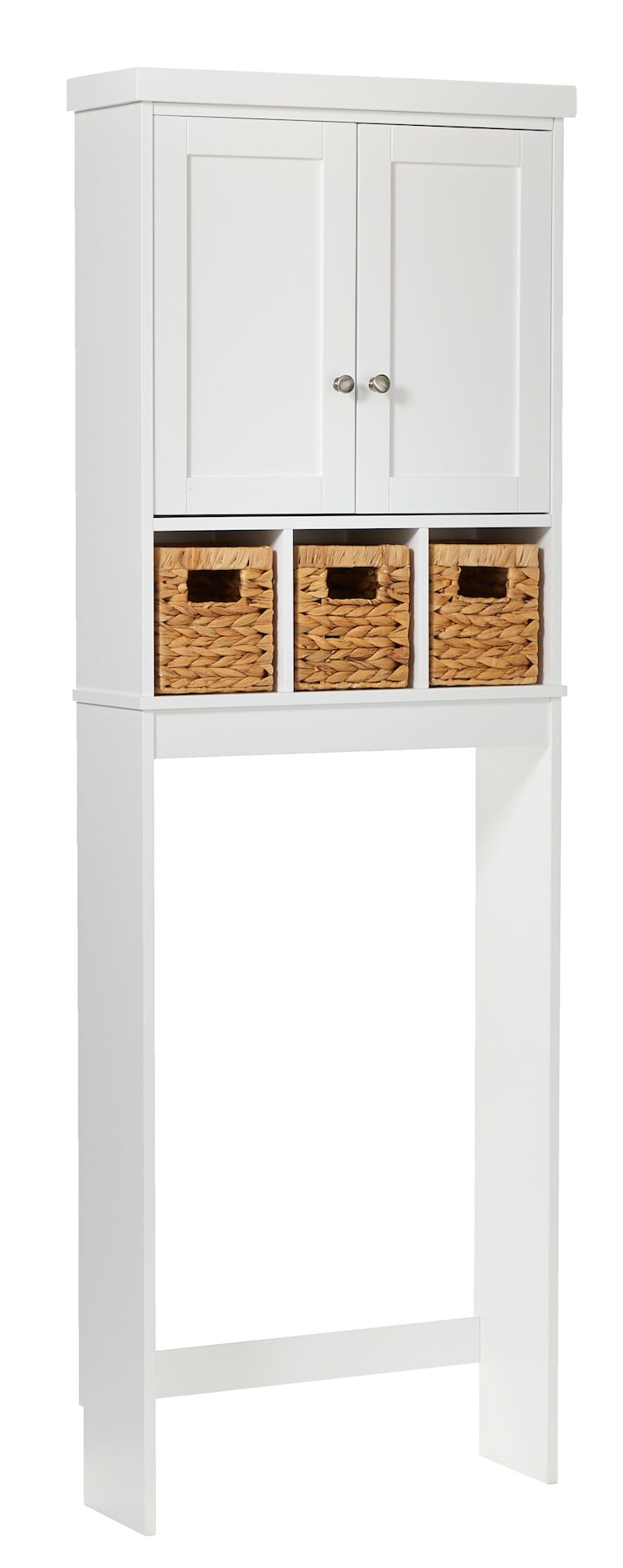 For Living Basket Bathroom Space Saver, White I3
