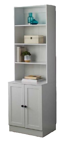 For Living Bookcase Cabinet, White F5