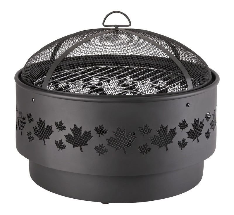 For Living Brome Round Outdoor Wood Firepit, 24-in O2
