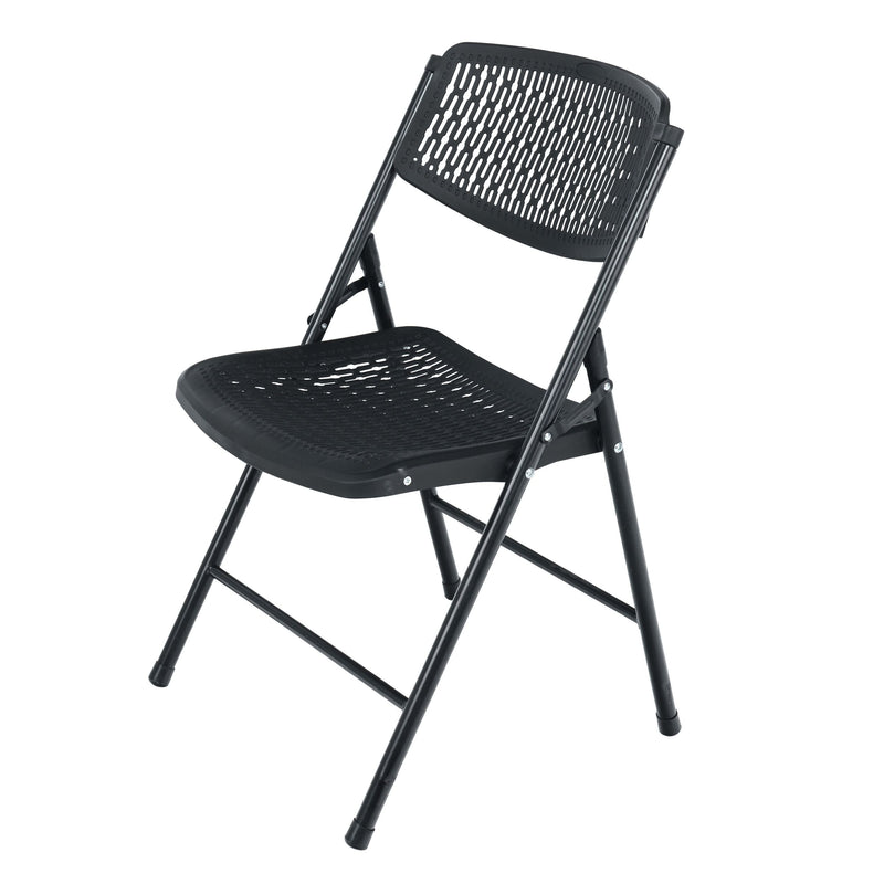 For Living Fabric Flex Chair, Compact & Portable, Black F6