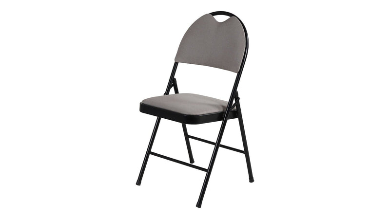 For Living Fabric Folding/Compact Chair, Beige Fabric & Black Frame Z2