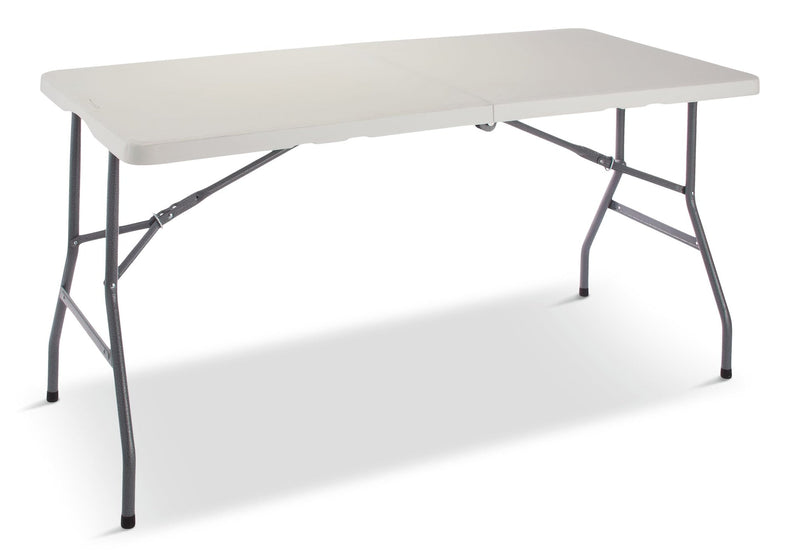 For Living Folding Compact Table, Indoor/Outdoor, 5-ft I9