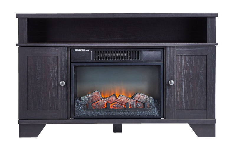 For Living Hamilton Electric Fireplace TV Stand, 44.5-in, 1500W, Brown Cappucino U1
