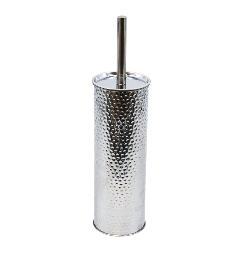 For Living Stainless Steel Compact Long Reach Toilet Brush, Hammered Finish O4