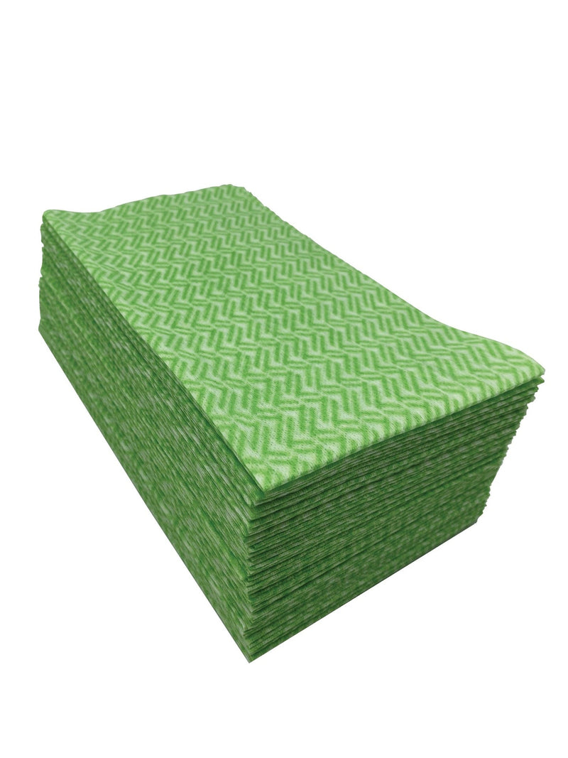 FRANK All-Purpose Machine Washable Cleaning Cloths, Green, 60-pk P9