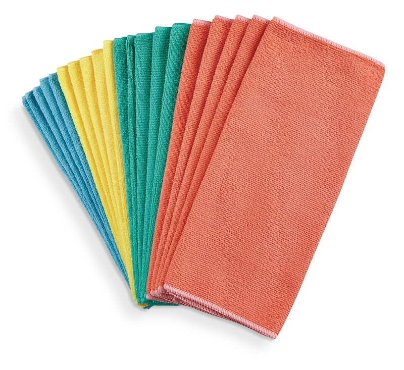 FRANK All-Purpose Machine Washable Microfibre Cloths, Assorted Colours, 20-pk N6