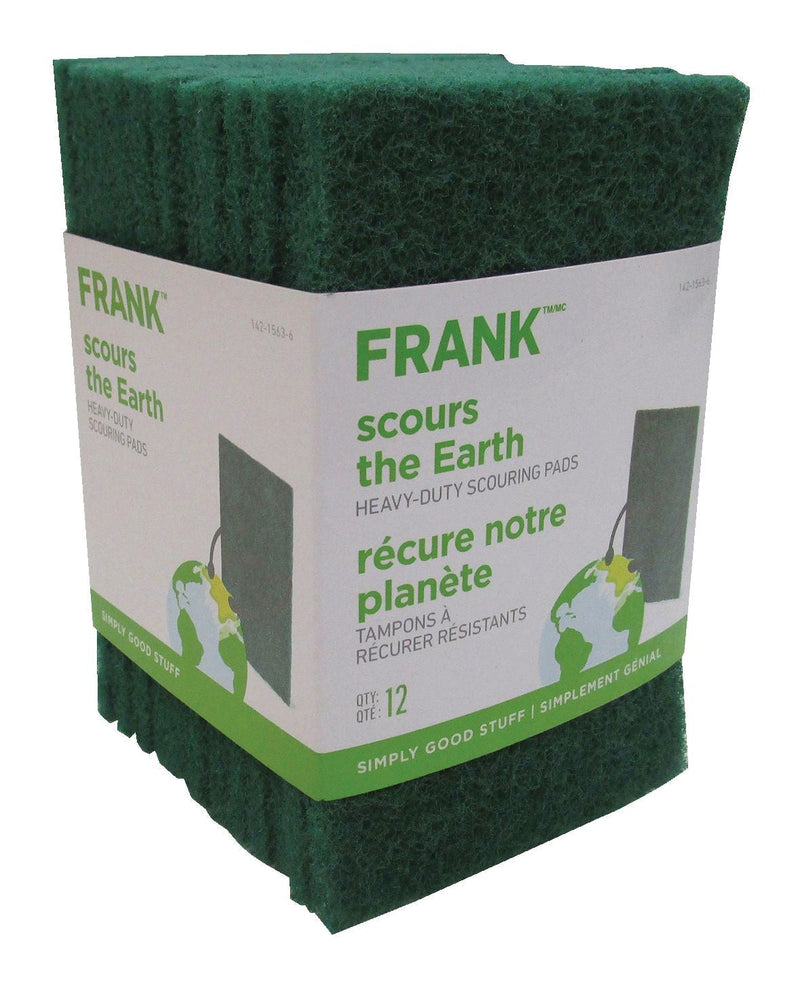 FRANK Heavy-Duty Scouring Pads / Scrub Sponges, 12-pk P4