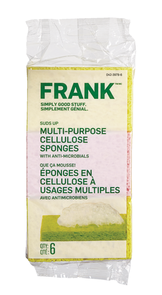 FRANK Multi-Purpose Cellulose Sponge, 6-pk E2