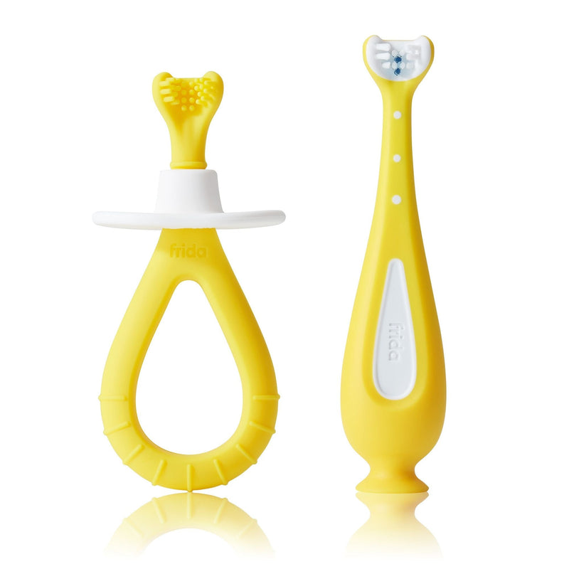FridaBaby Grow-With-Me Baby Oral Care Training Toothbrush Set R2