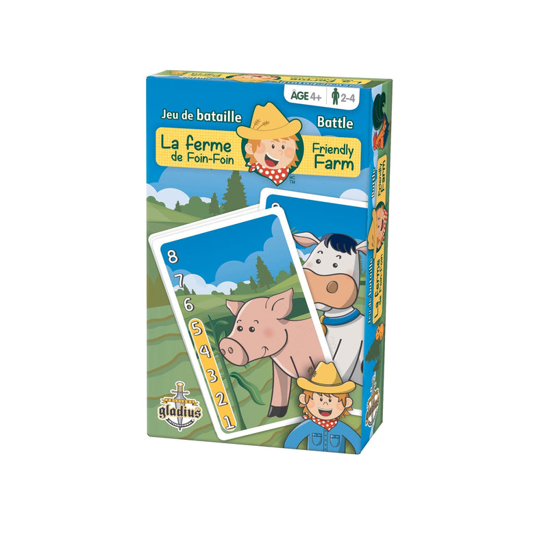 Friendly Farm Battle Family Board Game, Bilingual, Ages 4+ M8