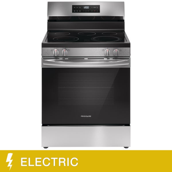Frigidaire 30 in 5.3 cu ft. Electric Freestanding Range with EvenTemp Cooktop H0