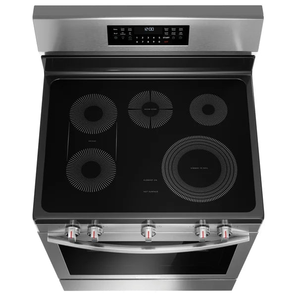 Frigidaire Gallery 30 in 5.3 cu ft. Stainless Steel Electric 5-Burner Range with Total Convection Z4