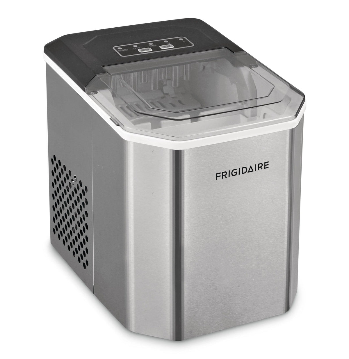 Frigidaire Stainless Steel Countertop Ice Maker with LED Display, 2.3-qt, Silver