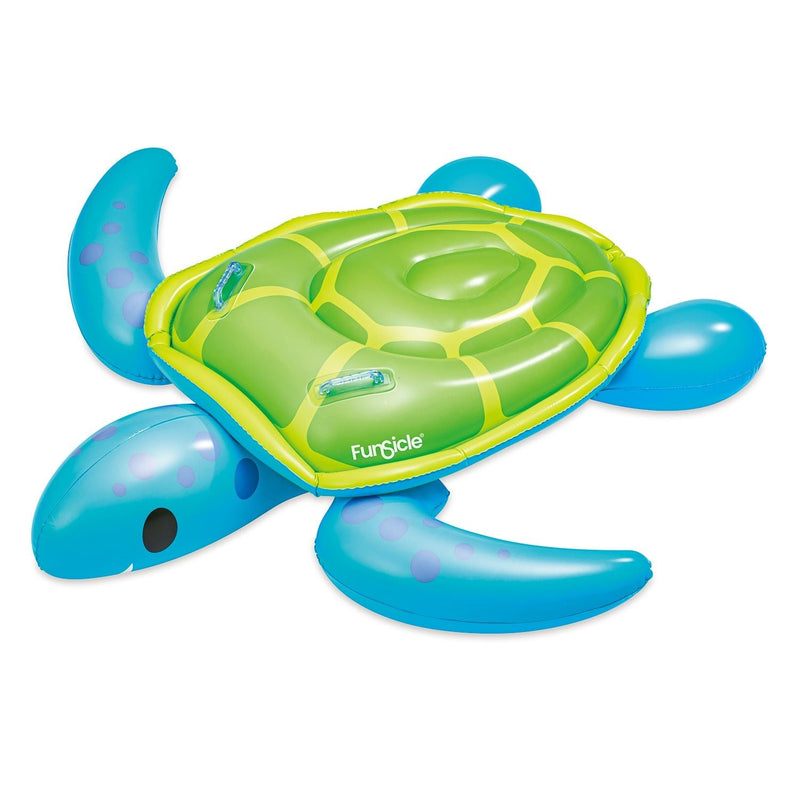 Funsicle Turtle Time Ride-On Pool Float, Ages 3+ J2