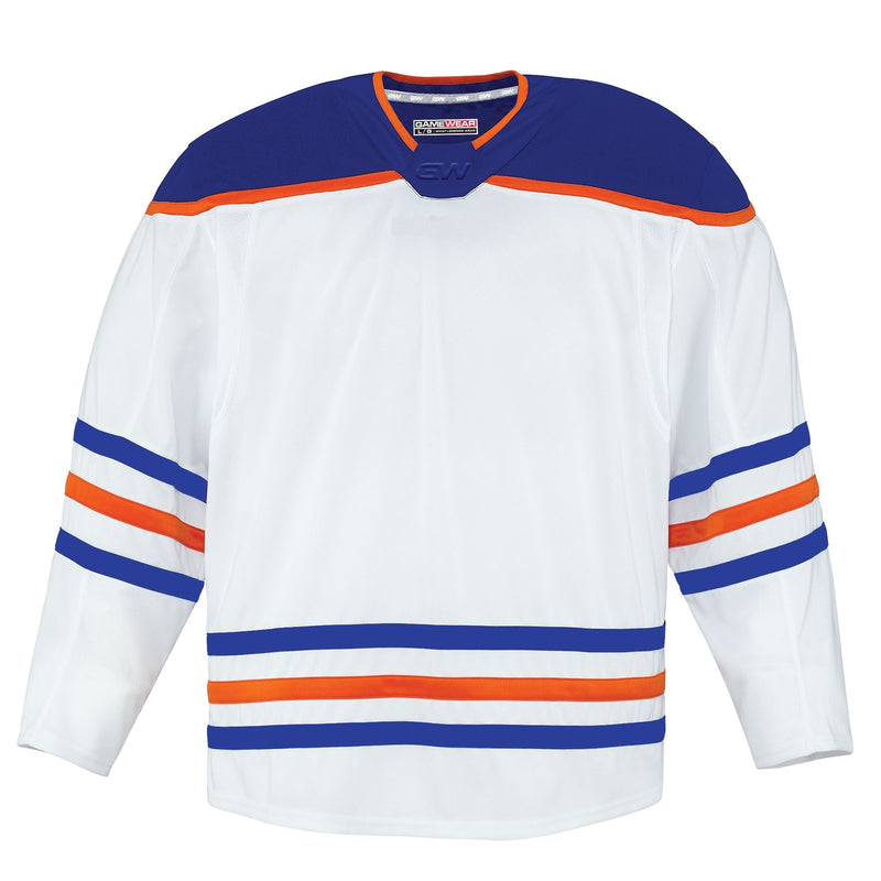 Gamewear 8500 Pro Team Hockey Jersey, Junior, Edmonton Oilers Away Colours, Various Sizes W5