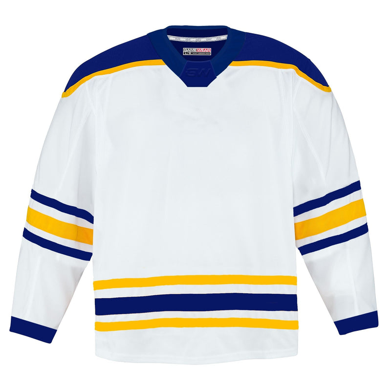 Gamewear 8500 Pro Team Hockey Jersey, Senior, Buffalo Sabres Away Colours, Various Sizes K9
