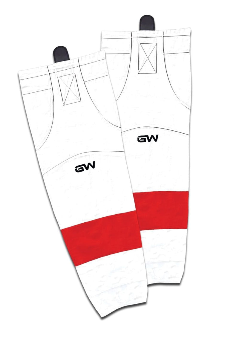 Gamewear 8500 Pro Team Performance Hockey Socks, Detroit Red Wings Away Colours, Assorted Sizes Y8
