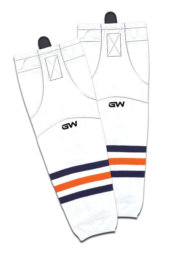 Gamewear 8500 Pro Team Performance Hockey Socks, Edmonton Oilers Away Colours, Assorted Sizes I5