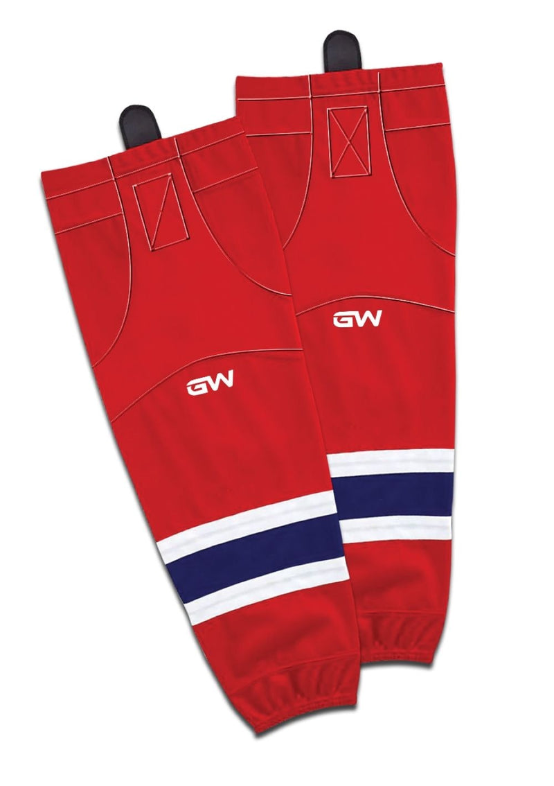 Gamewear 8500 Pro Team Performance Hockey Socks, Montreal Canadiens Home Colours, Assorted Sizes H1