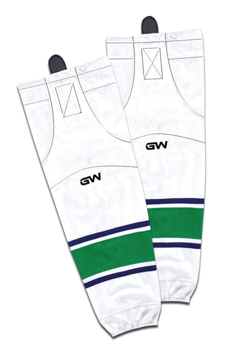 Gamewear 8500 Pro Team Performance Hockey Socks, Vancouver Canucks Away Colours, Assorted Sizes J3