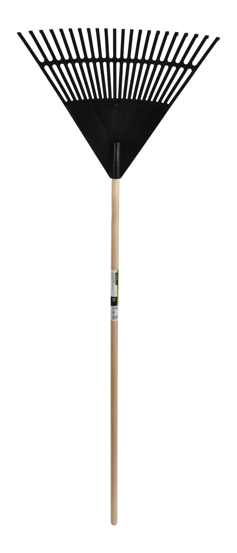 Garden Club 22-in Wide Poly 22-Tine Leaf Rake, 59-in Hardwood Shaft A1