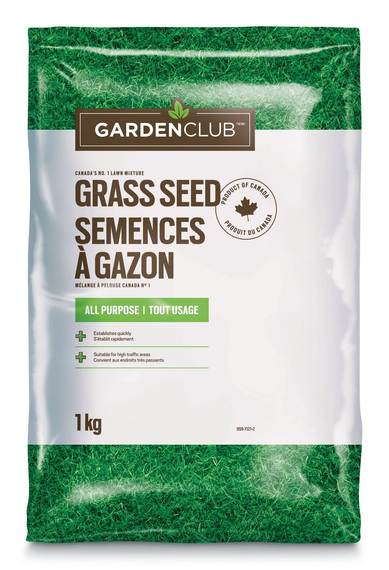 Garden Club All Purpose Grass Seed, 1-kg W4