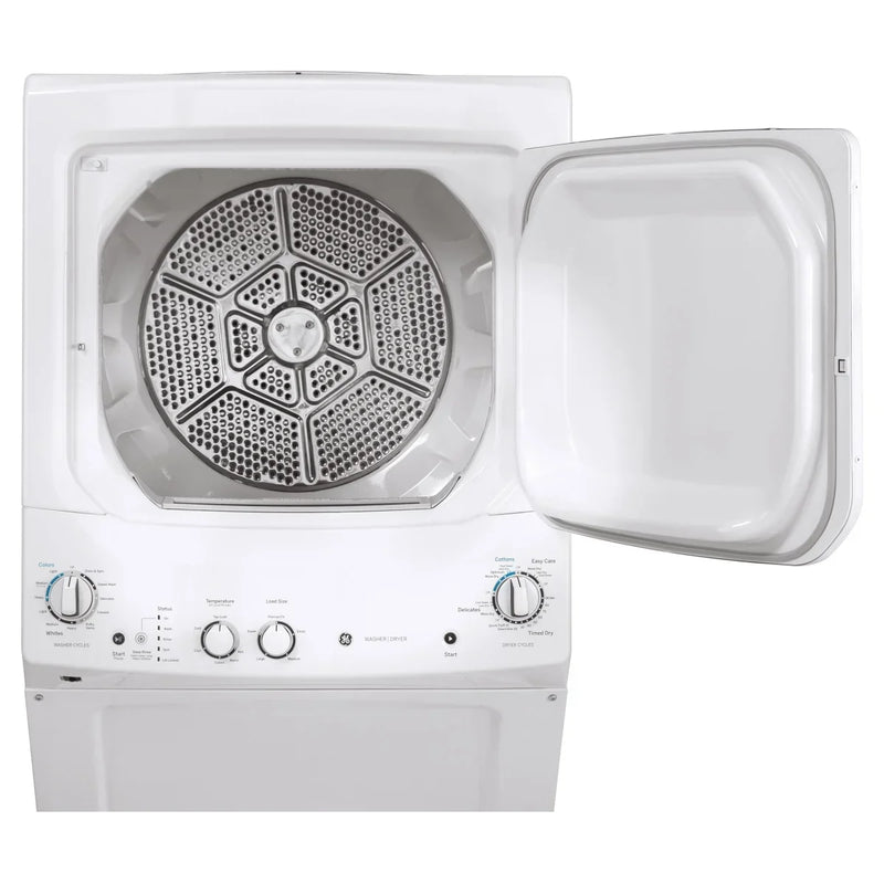 GE White 27 in. 4.4 cu. ft. Washer and 5.9 cu. ft. Dryer Laundry Centre S1