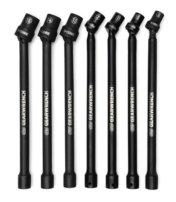 GearWrench 3/8-in Drive Impact Extension Socket Set, 7-pc, 3/8-in, Metric K3