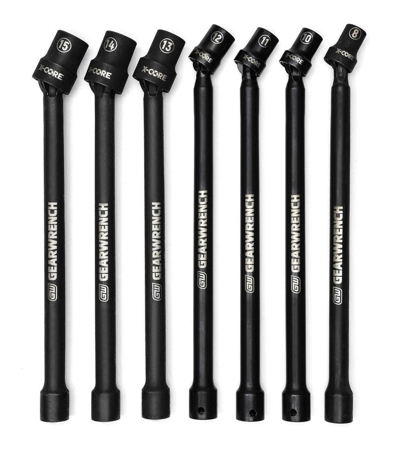 GearWrench 3/8-in Drive Impact Extension Socket Set, 7-pc, 3/8-in, Metric K3