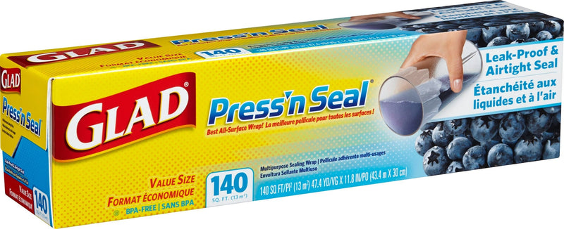 Glad Press 'N' Seal Plastic Wrap, 140-ft W5