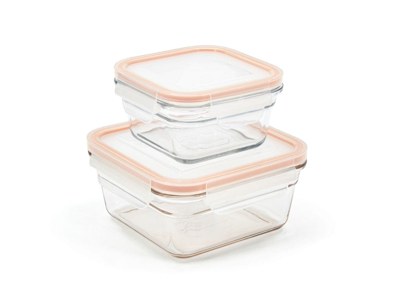 Glasslock Snaplock Clear Transparent Food Storage Container Set, 4-pc N8